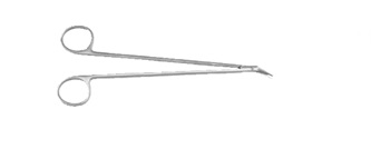 Ножиці Potts-Smith судинні, Г/Г, загнуті 19см, 25⁰